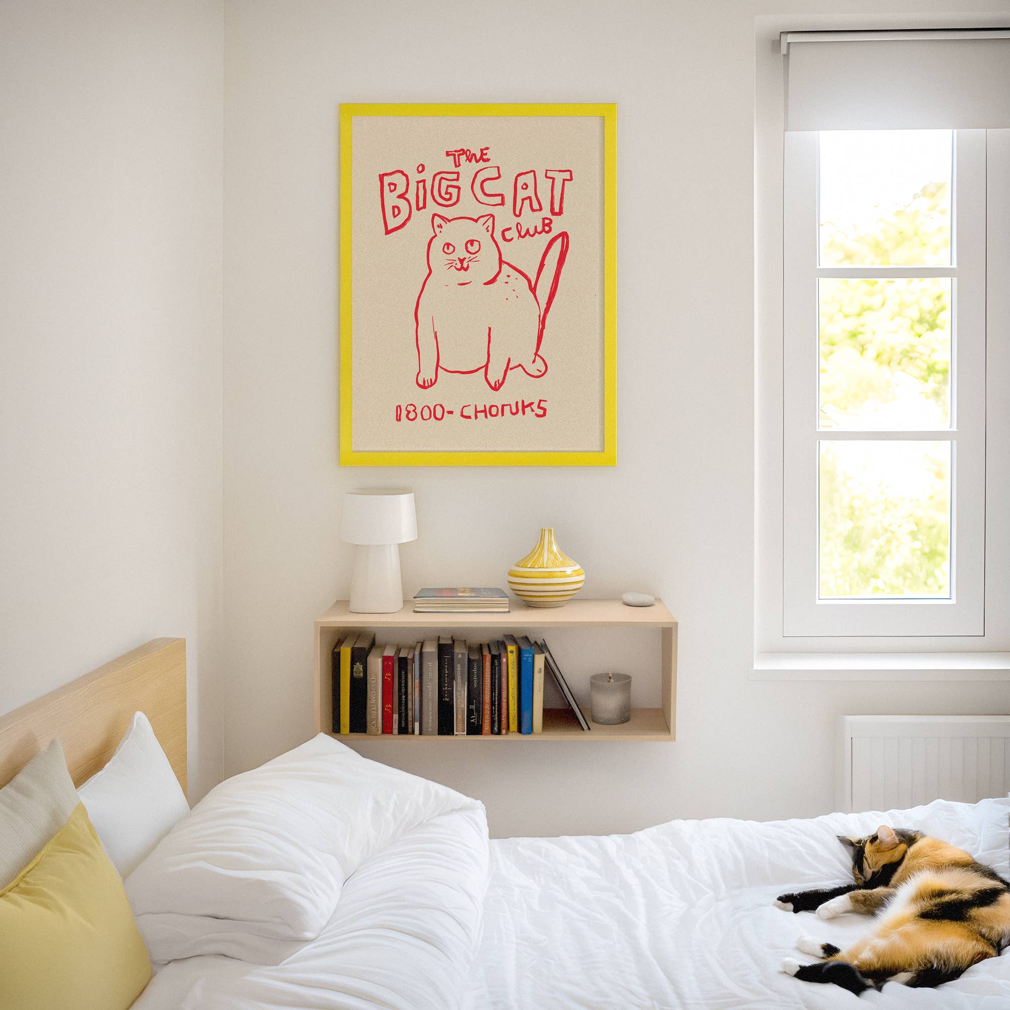 Kuku Studio - Wholesale Kunstprint - Big Cat Club Print - Chonk Cat Lovers kunstilustratie cadeau2