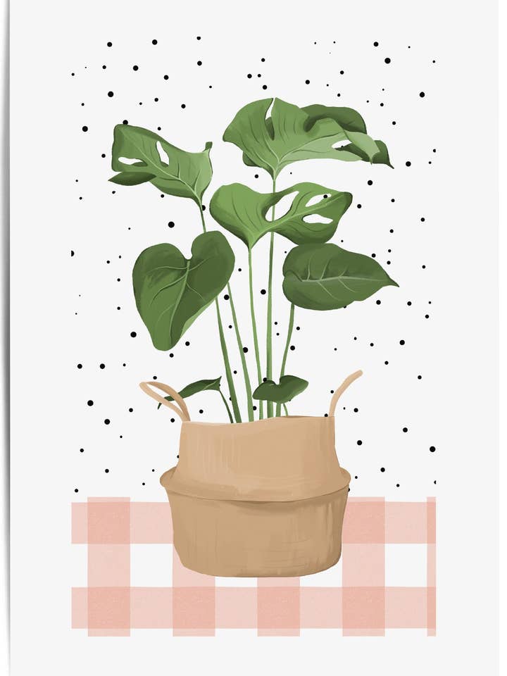 Monstera Zimmerpflanzen-Druck für den Großhandel von THE WALL HABITAT