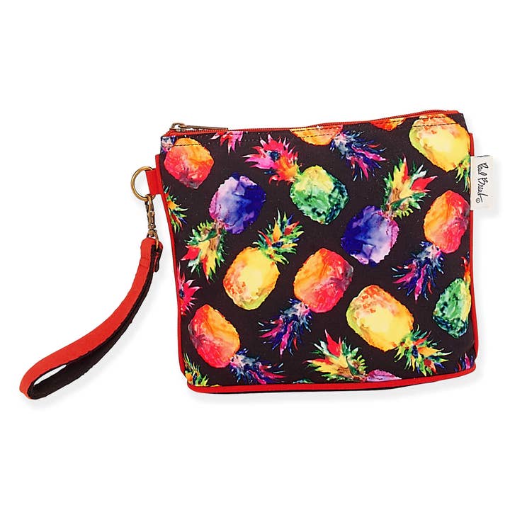 Headwear & Handbag Collections by Sun 'N' Sand - Wholesale Tote Bag - Women's - Pineapple, Toss Wristlet