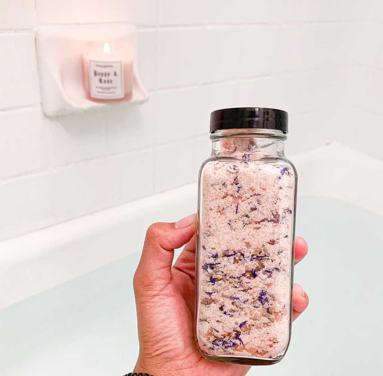 Self goddess - Wholesale Bath Soak/Milk - Private Label Lavender Rose Himalayan Salt Soak with Crystal3