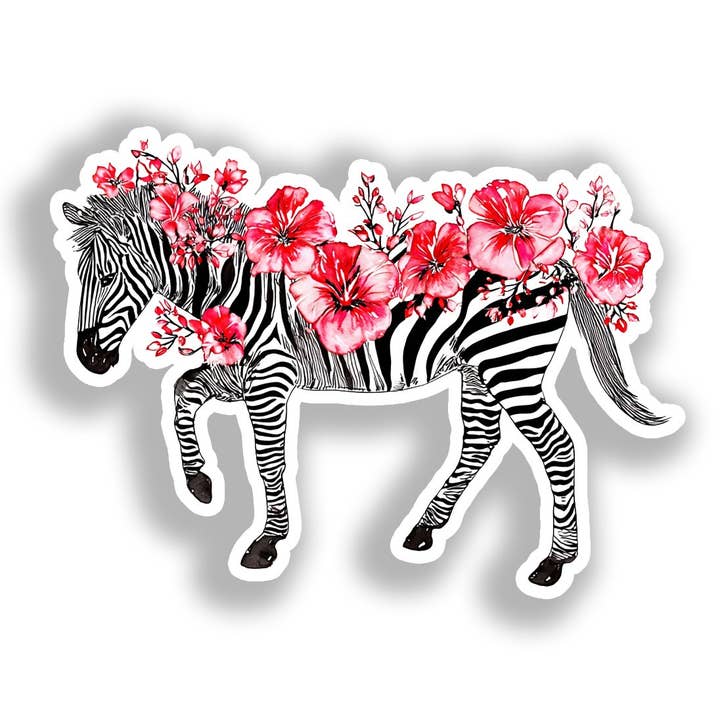 Zebra Decal Sticker # A019092 for wholesale by Yoonek Graphics