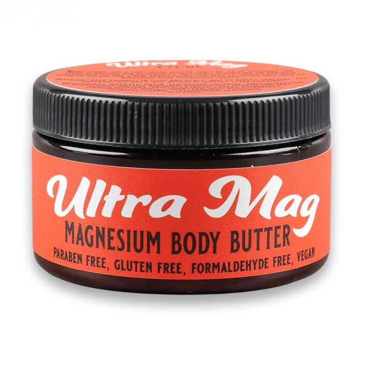 Ultra Mag Magnesium Body Butter 4oz (Best for intensive use) for wholesale by Sage Work Organics Inc.