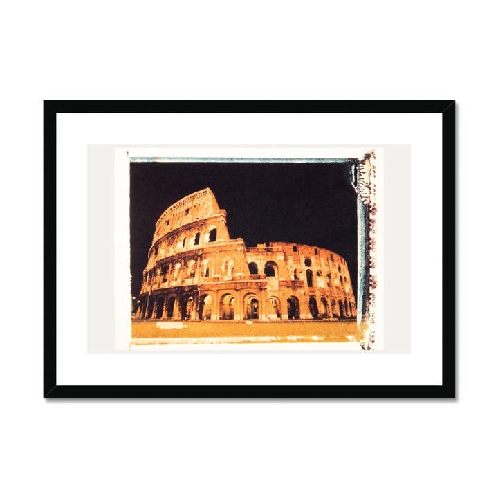 Polaroid-Transfer des Kolosseums in Rom gerahmter und montierter Druck für den Großhandel von Sorbey