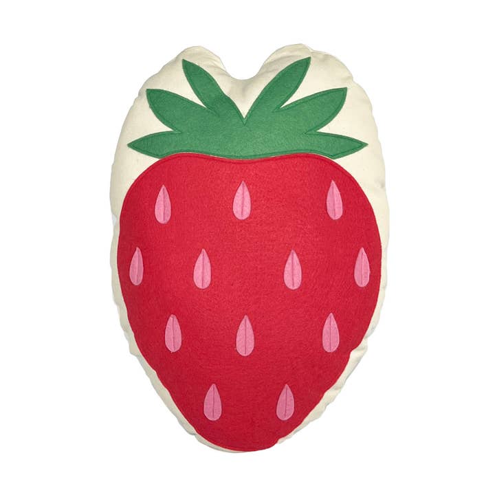 Fruit Pillow - Strawberry for wholesale by Dirtsa Studio