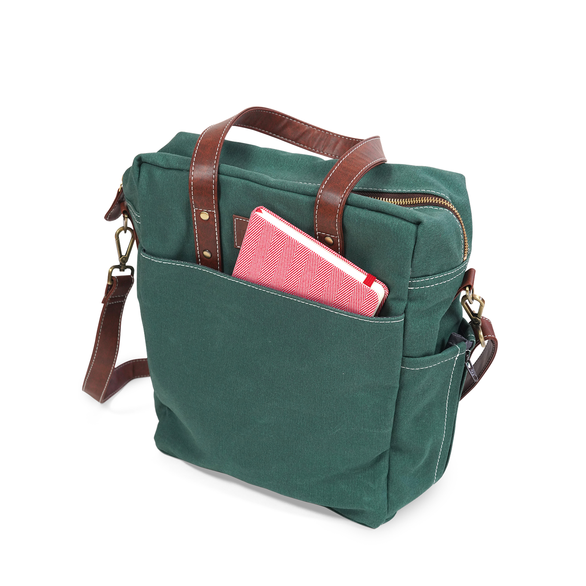 MAIKA - Vente Tote bag – unisexe - Fourre-tout Commuter, vert chasseur ciré2