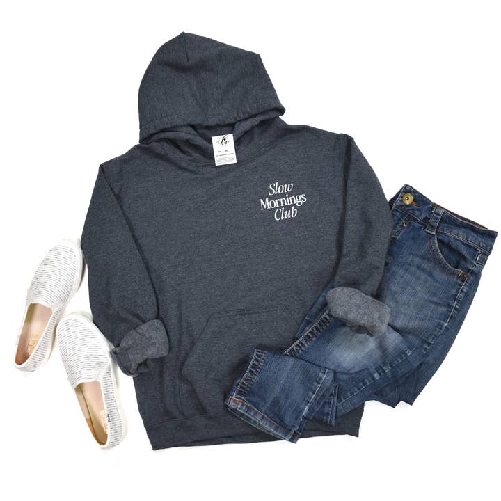 Blonde Ambition Apparel & Designs - Venta al por mayor Sudadera con capucha - Mujer - Sudadera con capucha bordada del Club de Mañanas Lentas10