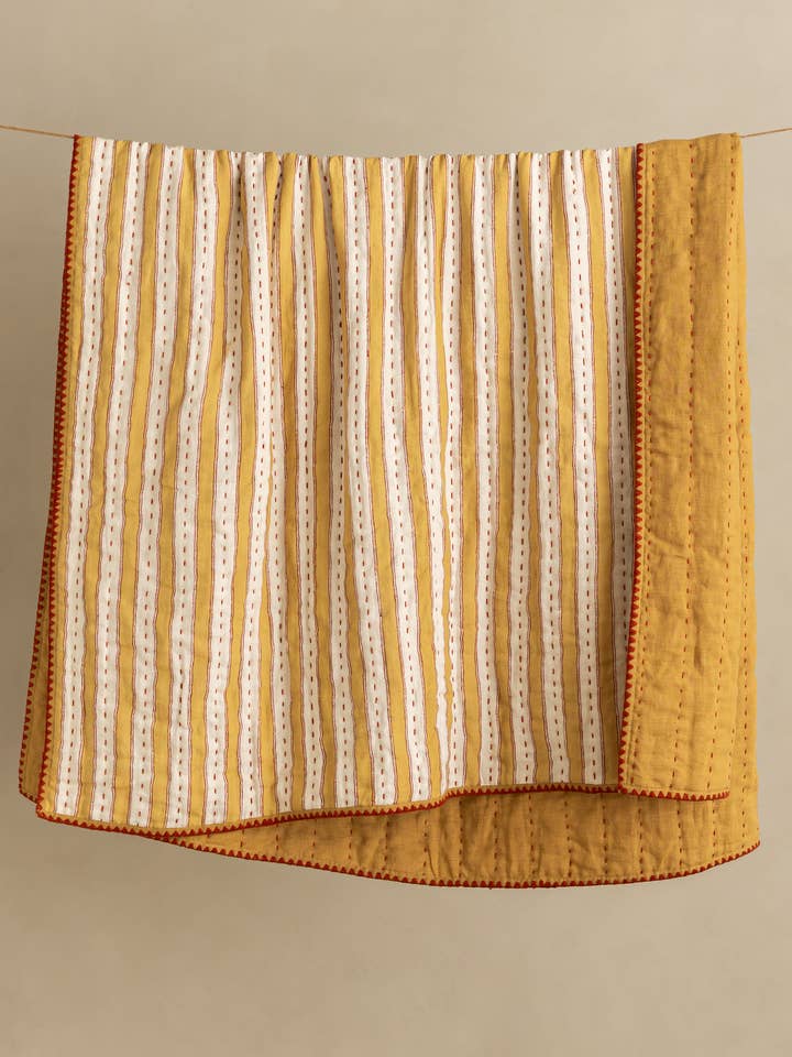 Couette à Rayures Héritage en Lin pour la vente par Live Linen