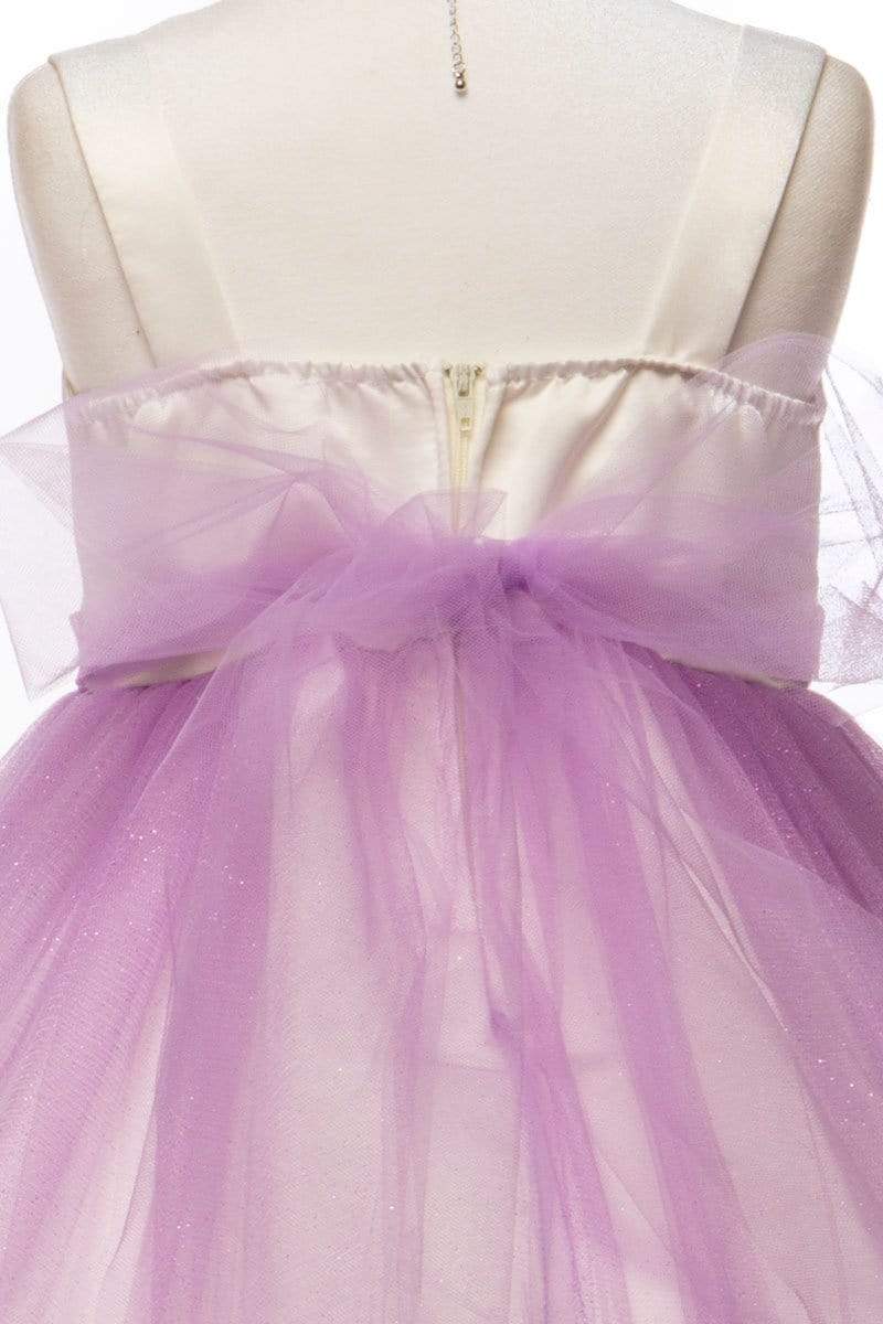 Petite Adele - Vente Robe – enfant - Robe Chloe en satin avec jupe en tulle pailleté9