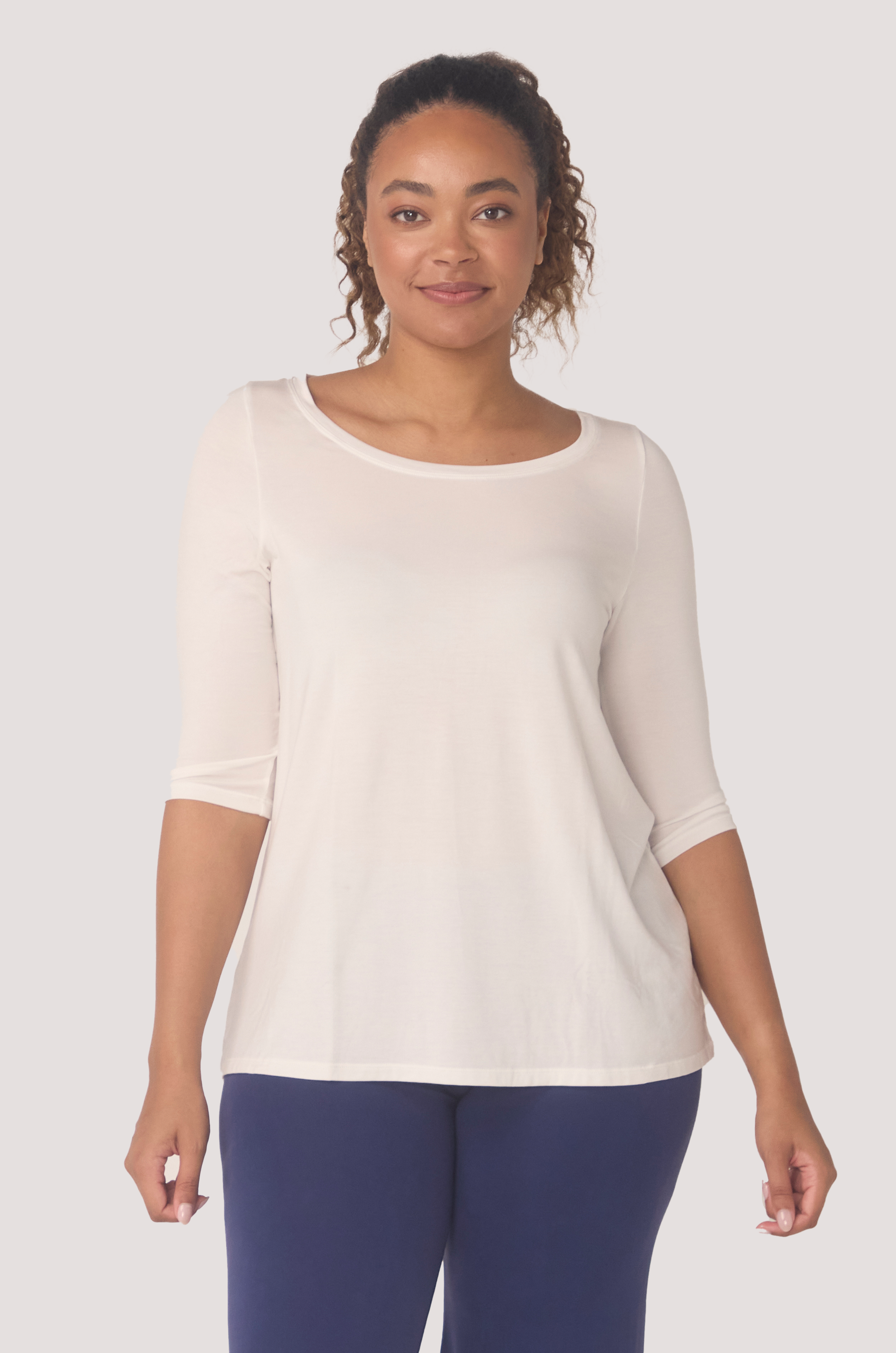 Bella Bodies Australia - Wholesale T-Shirt - Women's - BioLuxe™ Half Sleeve Swing T-Shirt4