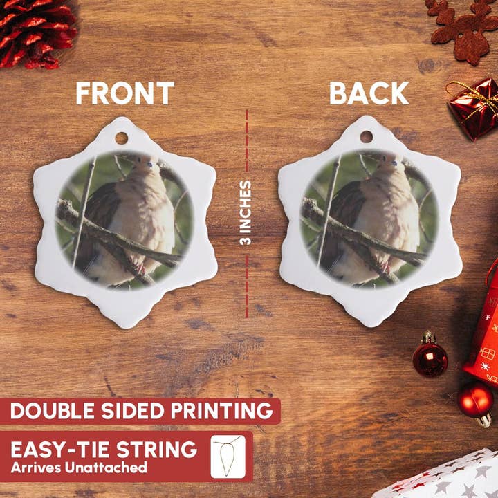 3dRose - Wholesale Ornament - 3dRose, Morning Dove , Ornament9