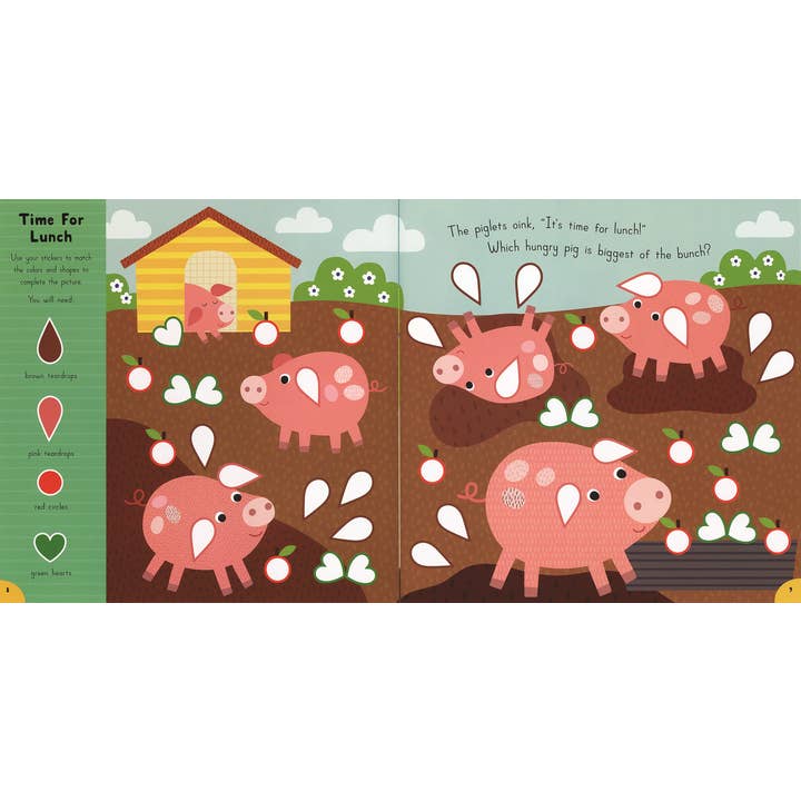 EDC Publishing - Vente Autocollant - Enfant et bébé - Match and Stick : À la ferme2