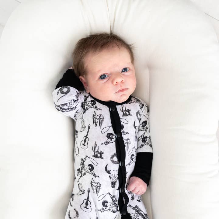 Hunter Bamboo Convertible Footie for wholesale by Laree + Co.