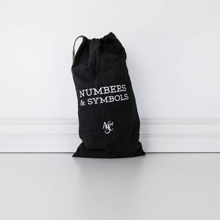 Devanie At Home (Formerly Adams & Co.) - Wholesale Sign - 15252 - bag 30 pcs (NEWSPPR NMB/SYM) LETTERBOARD Clearance3