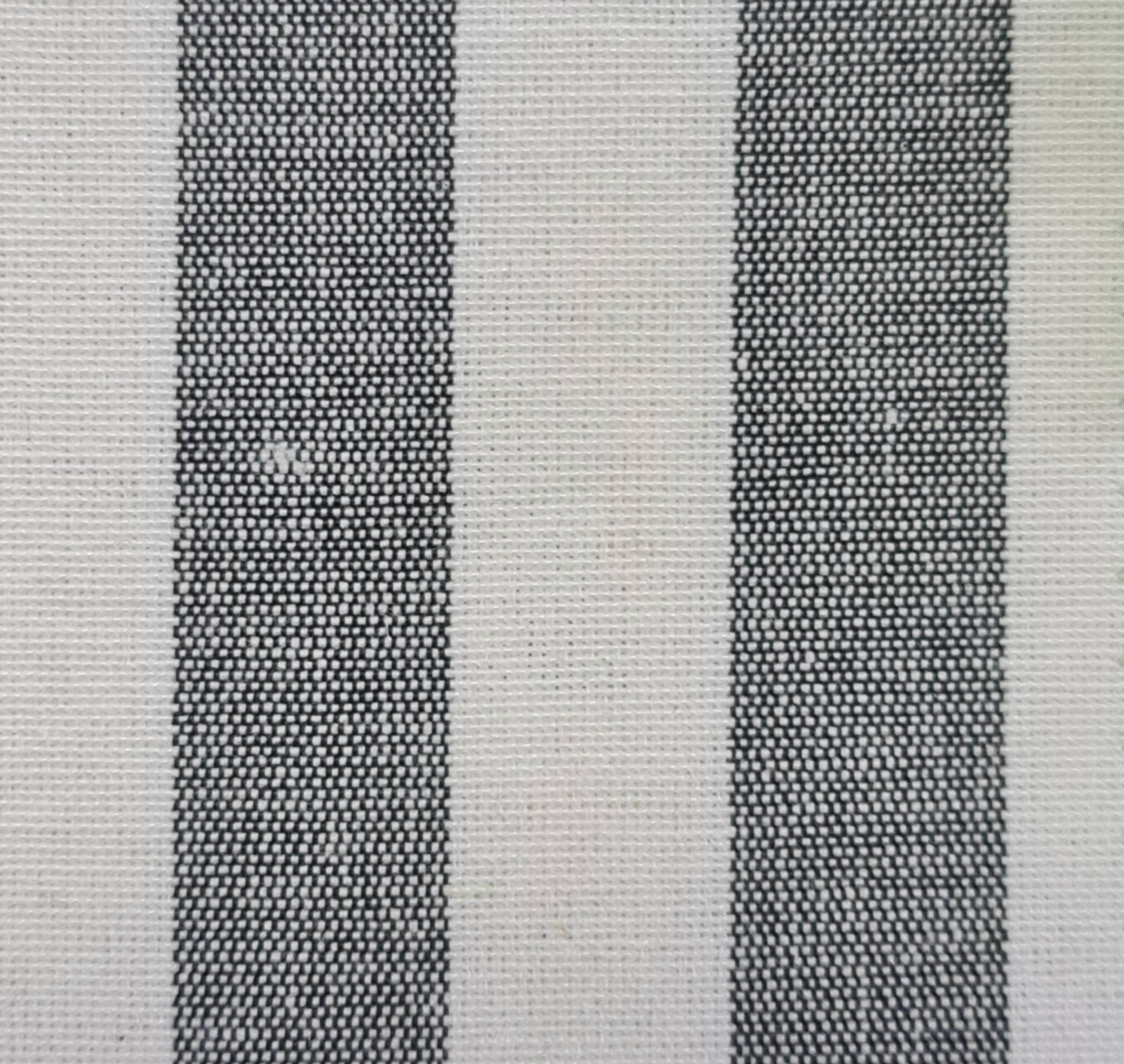 Lunaria Lab - Wholesale Christmas Decoration - Padded Bow in Wide Striped Cotton 14x15cm3