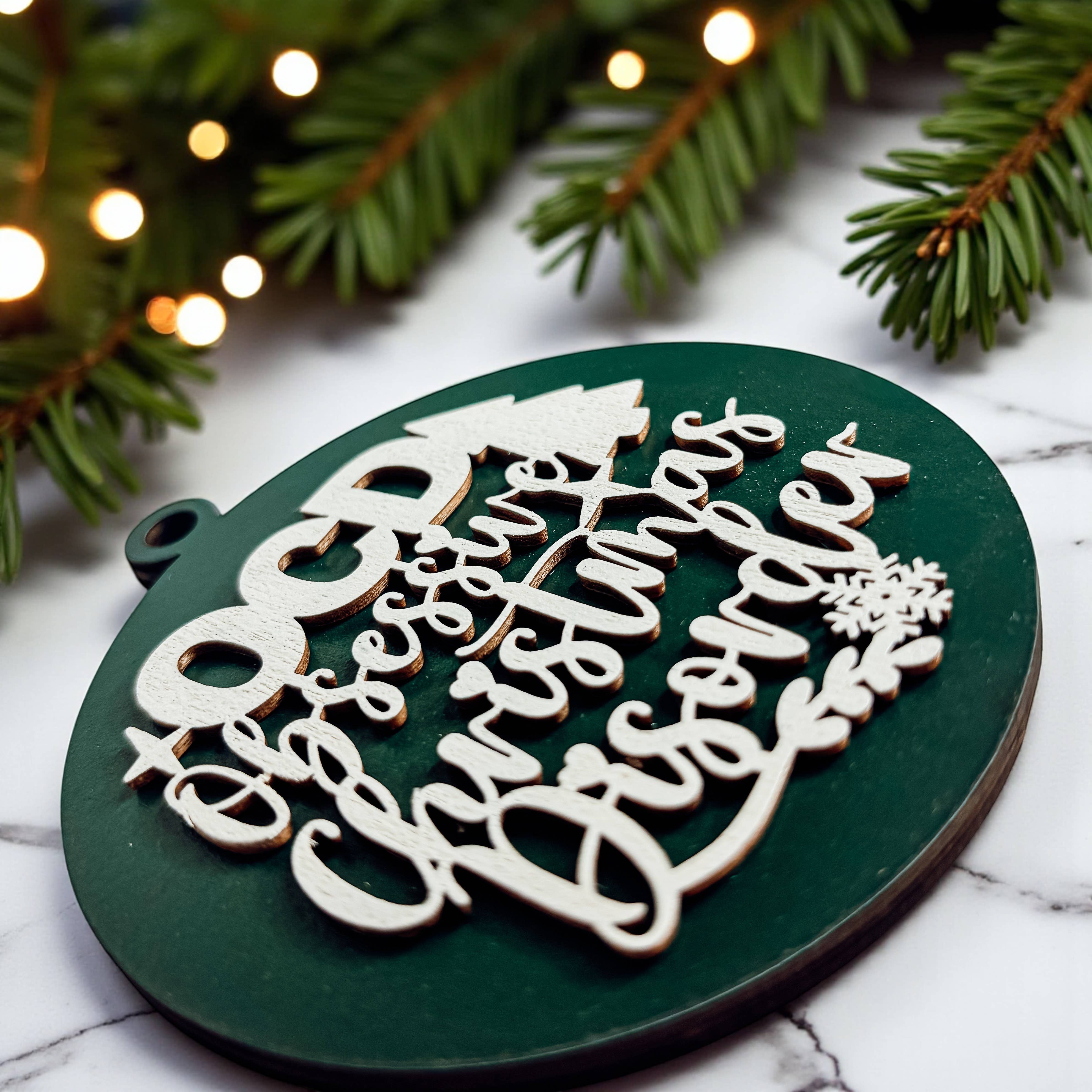 Gia Roma - Wholesale Ornament - Hanging Christmas Decor + Handmade Wooden Ornament Funny187