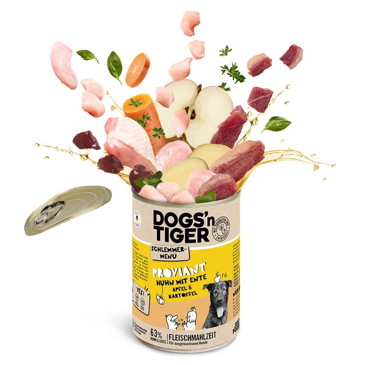 Dogs’n Tiger - Wholesale Pet Food - Dog - Dogs'n Tiger Adult Dog Food Food Chicken, Duck & Apple2
