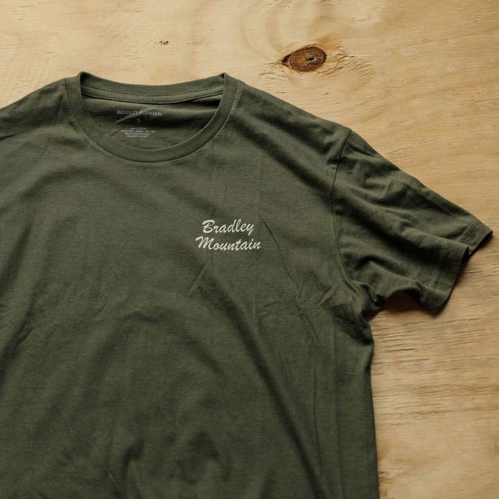 Bradley Mountain - Wholesale Screen Printed T-Shirt - Men's - Olive Trout Tee