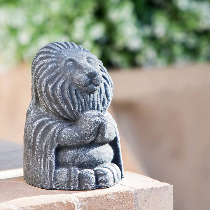 Meditating Lion - Volcanic Ash for wholesale by Garden Age Supply
