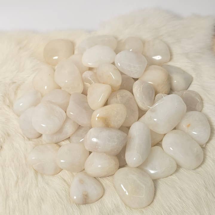 White Quartz Tumble Stones 1kg ~ Polished Bulk Crystals for wholesale by Aquamarine Daydream Wholesale