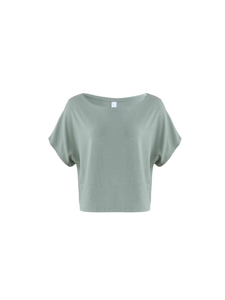 Vitality - Wholesale T-Shirt - Women's - Vitality Vital® Off Shoulder Tee - Thyme1
