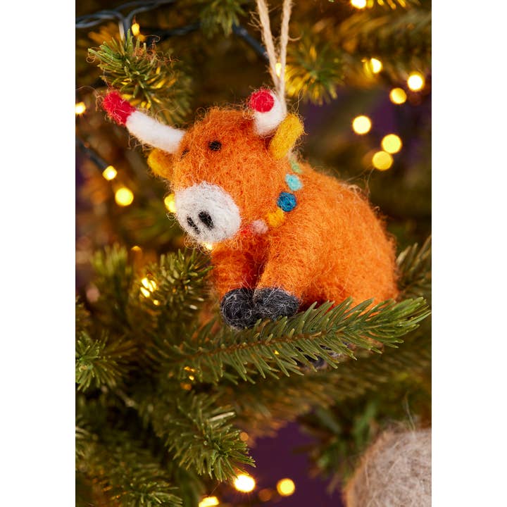 Namaste – wholesale Christmas decoration – Felt Yak Decoration3