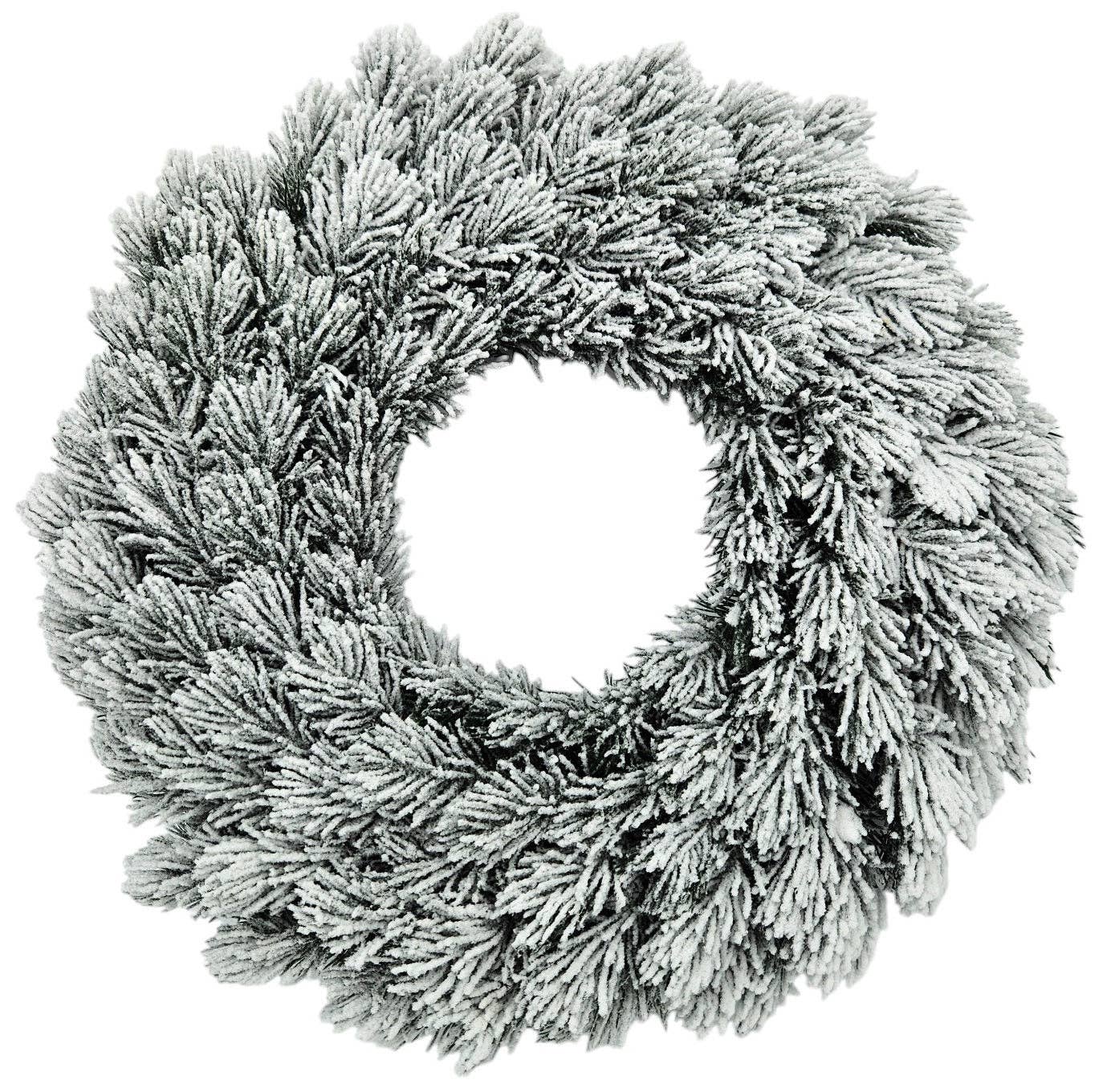 Meinposten - Wholesale Wreath - Advent wreath fir wreath Christmas wreath artificial decorative wreath green white Ø 40cm
