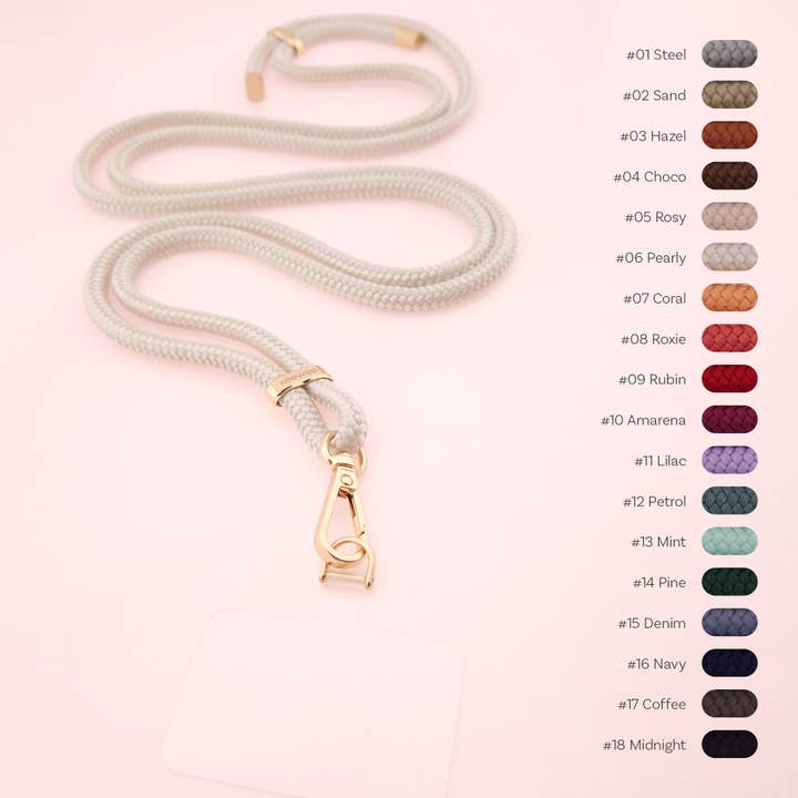 Keewee - Nicole Leschner - Wholesale Phonecase Strap - Universal mobile phone chain One with patch - UNI COLOR