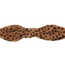 Animal Pointed Double Bow Barrette - Brown/Brown - HHC216 for wholesale by Hepburn & Co.