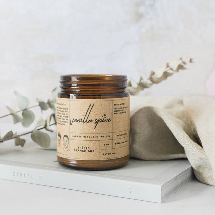 Cannella pompa candela | 22,9 oz per la vendita all'ingrosso da parte di Frères Branchiaux Candle Co.