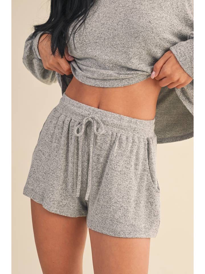 KIMBERLY C - Wholesale Lounge Shorts - Women's - Soft Brushed Hacci Shorts12