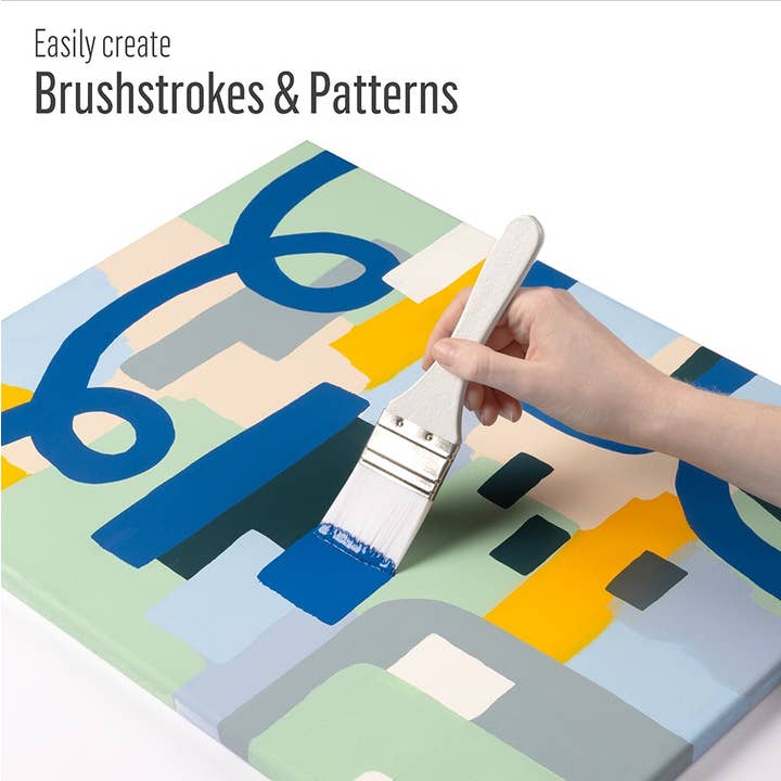 Plaid Crafts - Wholesale Paint/Wax Brush - FolkArt White Nylon Chip Brush Set 3 Piece9