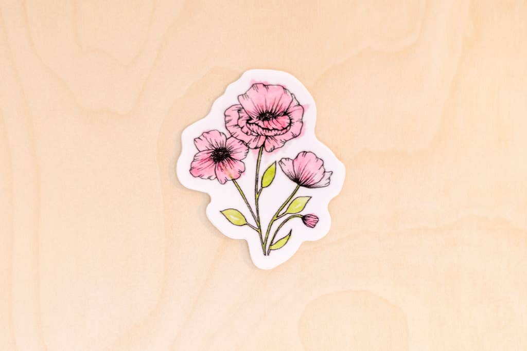 Kallos Ink - Wholesale Sticker - Poppy Sticker0