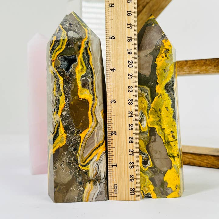 Rock Paradise - Wholesale Spiritual Stone/Crystal - Bumble Bee Jasper Crystal Point YOU CHOOSE8