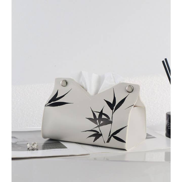ACCITY - Wholesale Tissue Box - NEW BAMBOO LEAF INK BAMBOO SIMPLE TISSUE BOX_CWMM2253