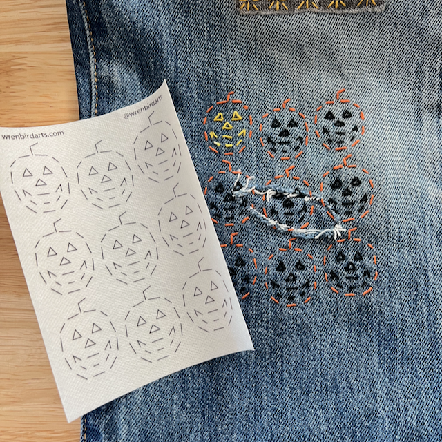 Wrenbirdarts - Wholesale Craft Sewing Kit - Halloween Washable Mending Patterns1