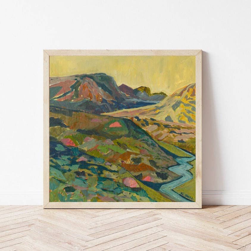El Baker Art - Wholesale Art Print - Midcentury Modern Canyon Western Landscape Print