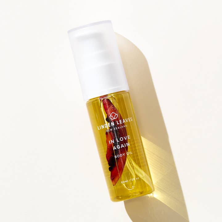 In Love Again – Neroli & Sandalwood Pump Body Oil (60ml) for wholesale by Linden Leaves