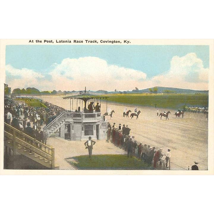 Art Print KY-84 Latonia Racetrack, Covington for wholesale by Found Image Press