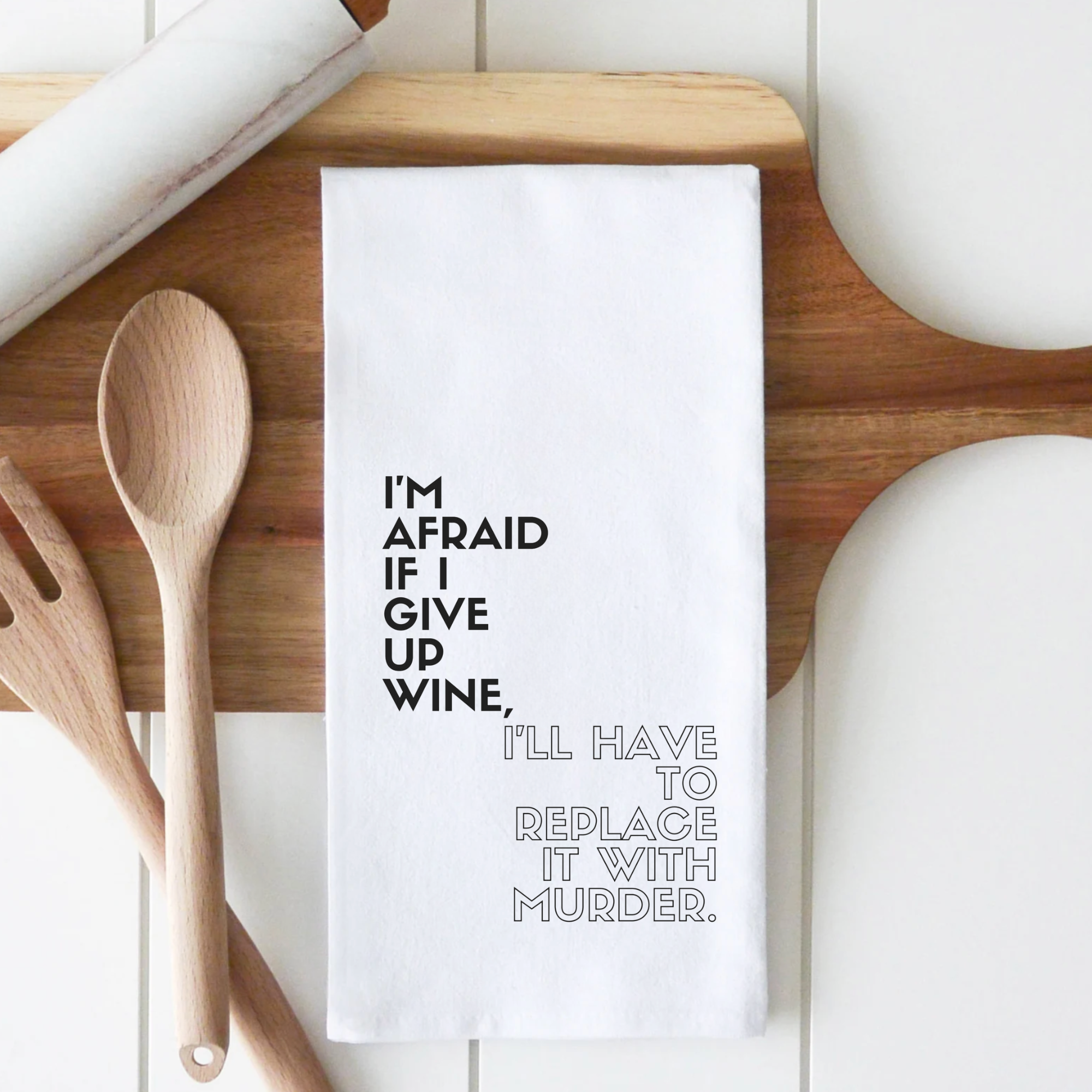 Twisted Wares - Wholesale Tea Towel - Funny Cotton Towel - Wine Humor1