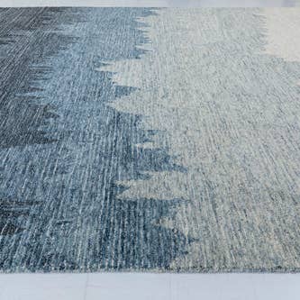 Tappeto Surf in lana a sfumature blu per la vendita all'ingrosso da parte di NuStory