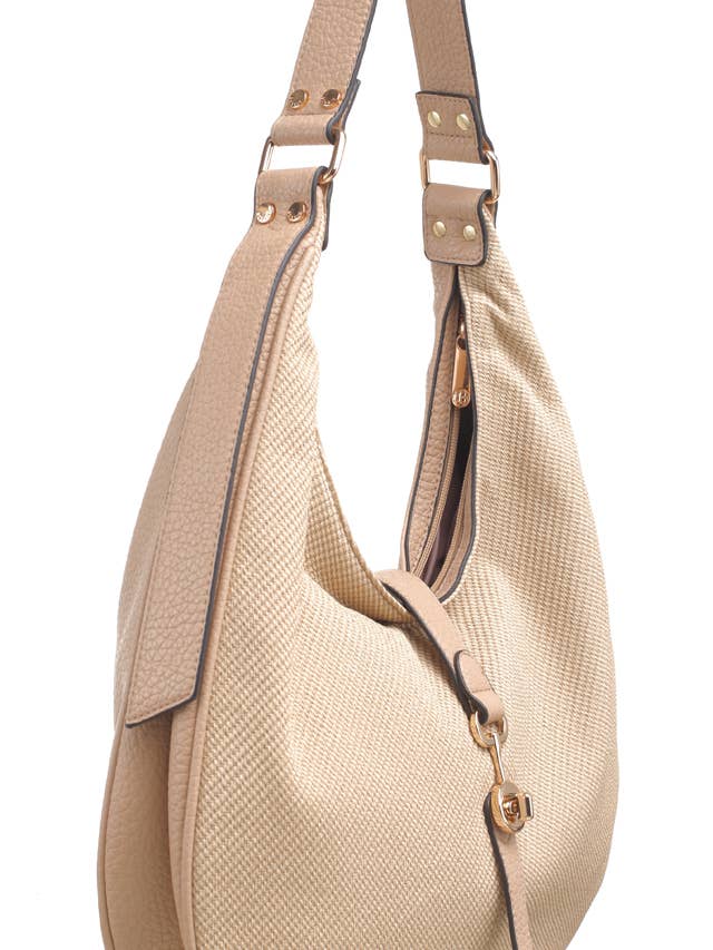 BUCKLE RING HOBO BAG for wholesale by Bessie London