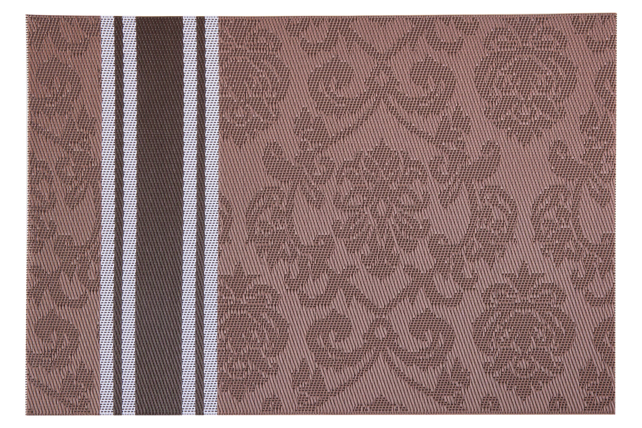 BROWN WHITE MOLINETTI - PLACEMATS SET 1/4 BORDEAUX WITH EMBROIDERY DESIGN for wholesale on Faire0