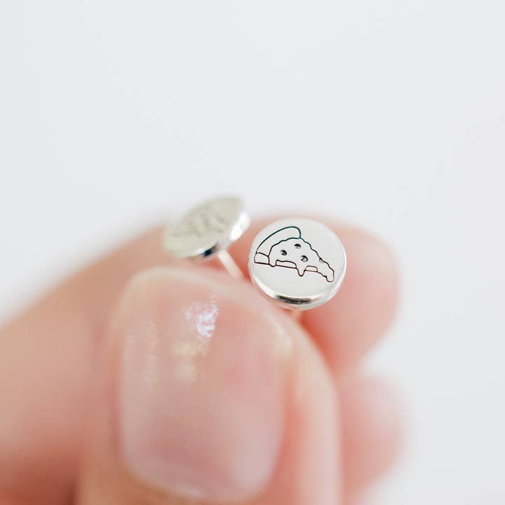 Pizza Earrings for wholesale by Tesoro Jewelry