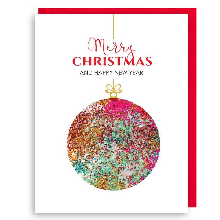 GLITTER ORNAMENT KAART voor wholesale door Second Story Cards