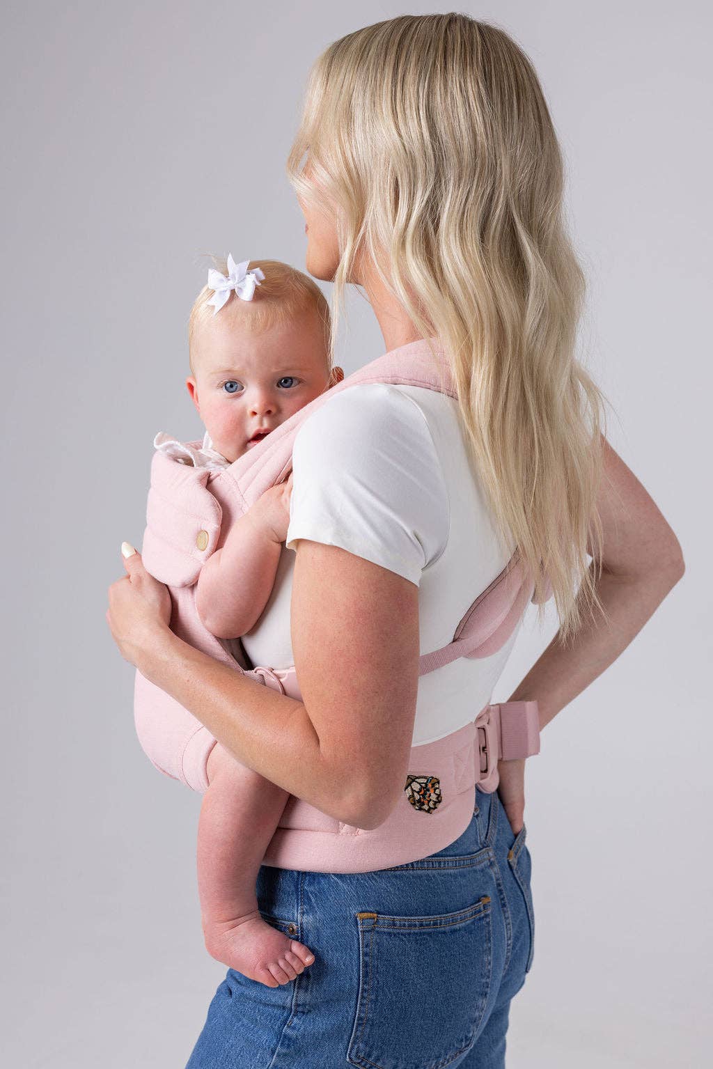 Mabē Baby Carriers - Wholesale Baby Carrier - The Monarch Carrier - Blush Dawn6