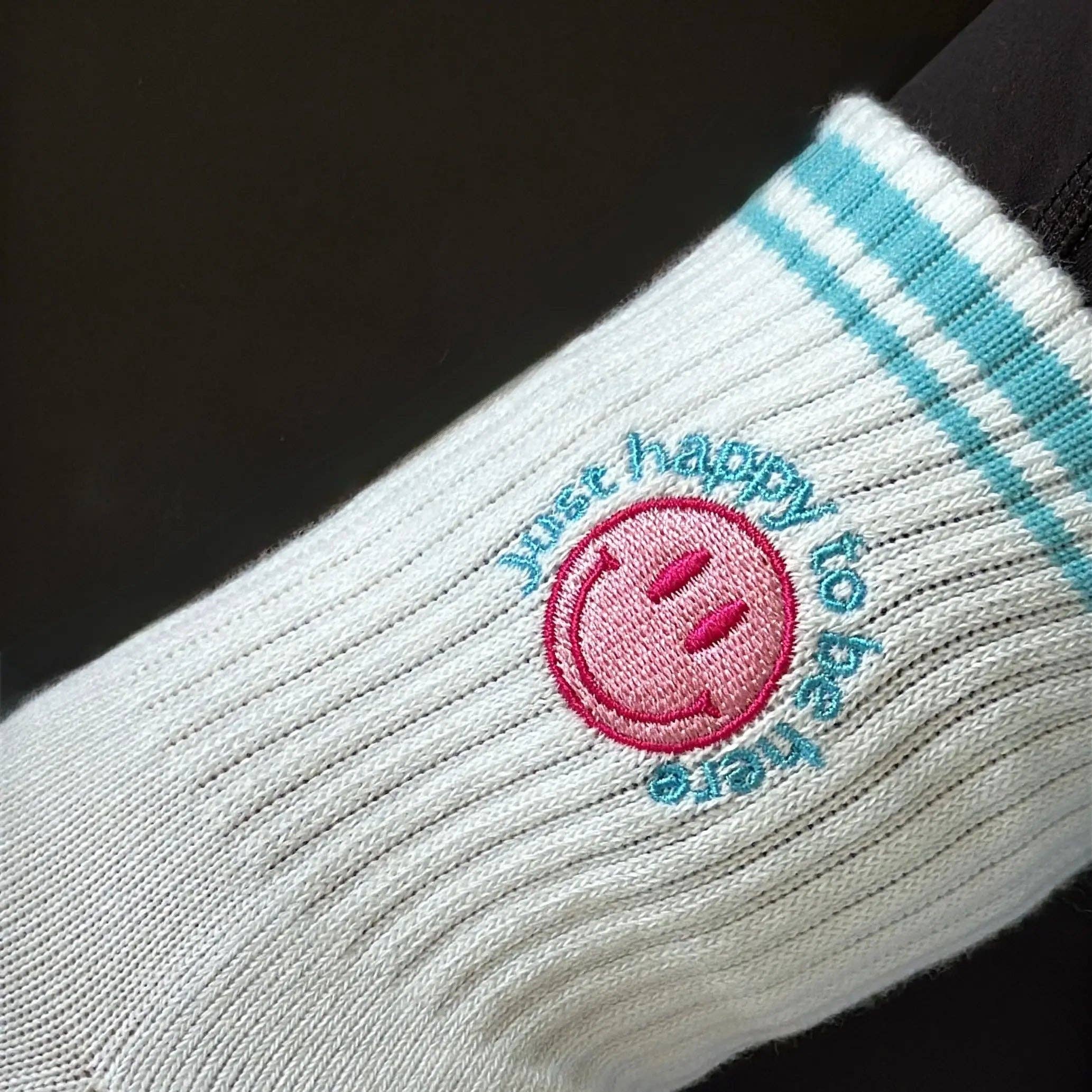 Pilabarre - Vente Chaussettes – femme - Chaussettes antidérapantes Juste Heureux d'Être Ici1