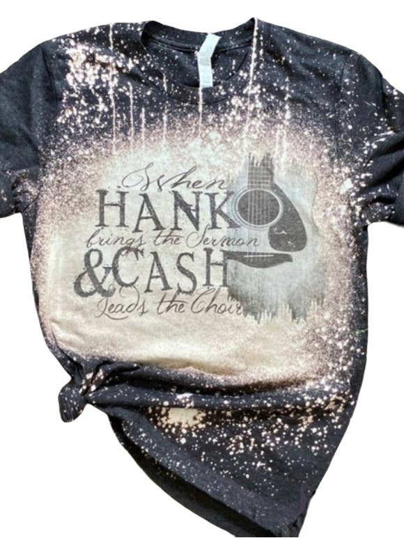 Guitar music bleached tee for wholesale by 4 little hearts