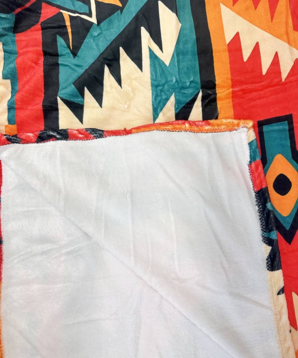 DESHENG ENTERPRISE - Wholesale Throw Blanket - AZTEC WESTERN PRINT FLANNEL BLANKET     2