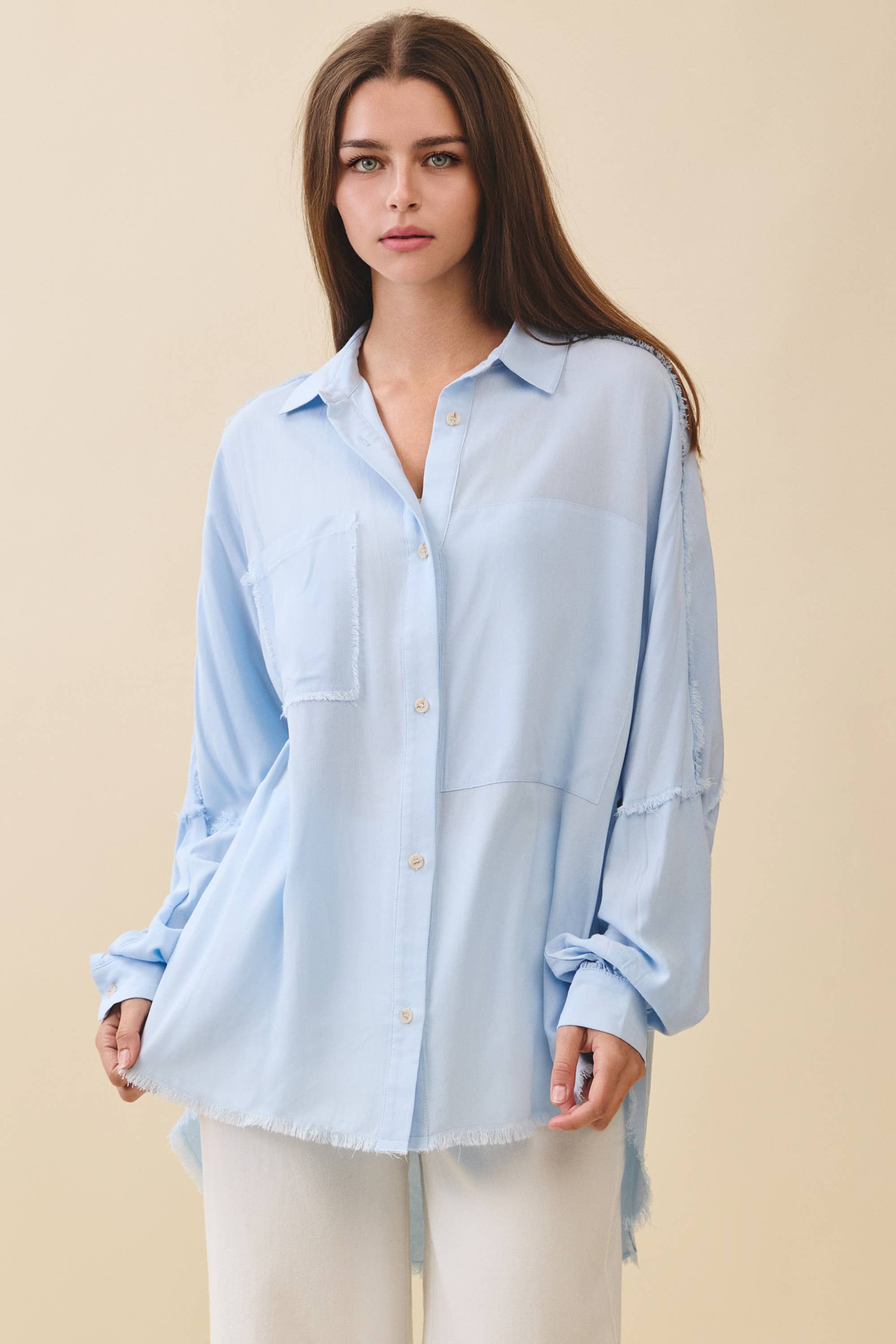 AEMI + CO - Wholesale Button Down Shirt - Women's - 879AK Delilah Shirt29