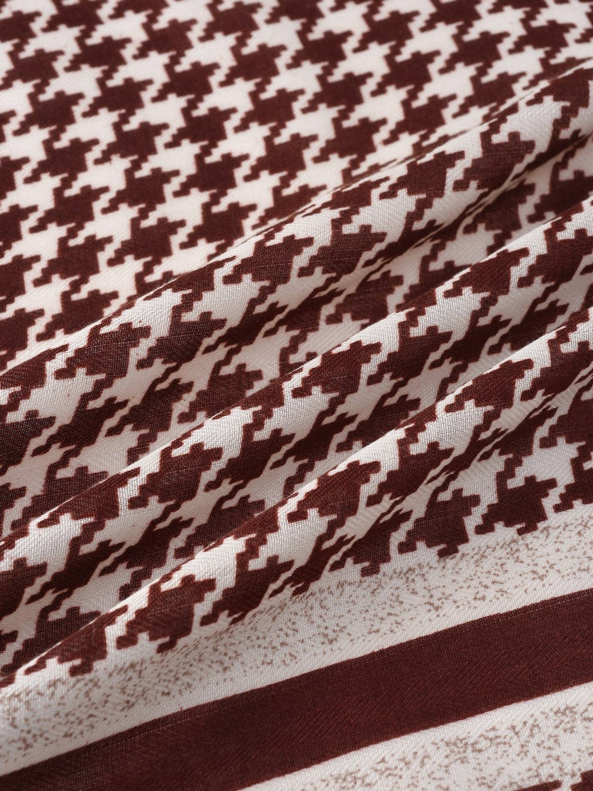 Funkyrel® Atzbranding Limited - Vendita all'ingrosso Sciarpa - Donna - Scarvii - Sciarpa quadrata classica pied de poule3